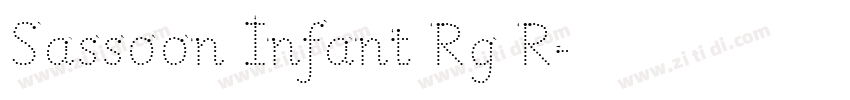 Sassoon Infant Rg R字体转换